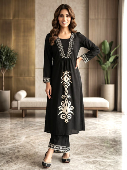 Rasna Onyx Kurta Pant Set