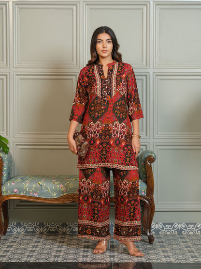 Tashvika carmen Printed Co-ord Set