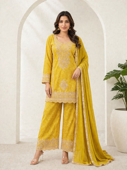 Zarkash Amber Full Work Suit Set