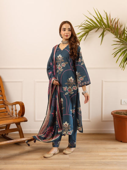 Karen aegean cotton suit set