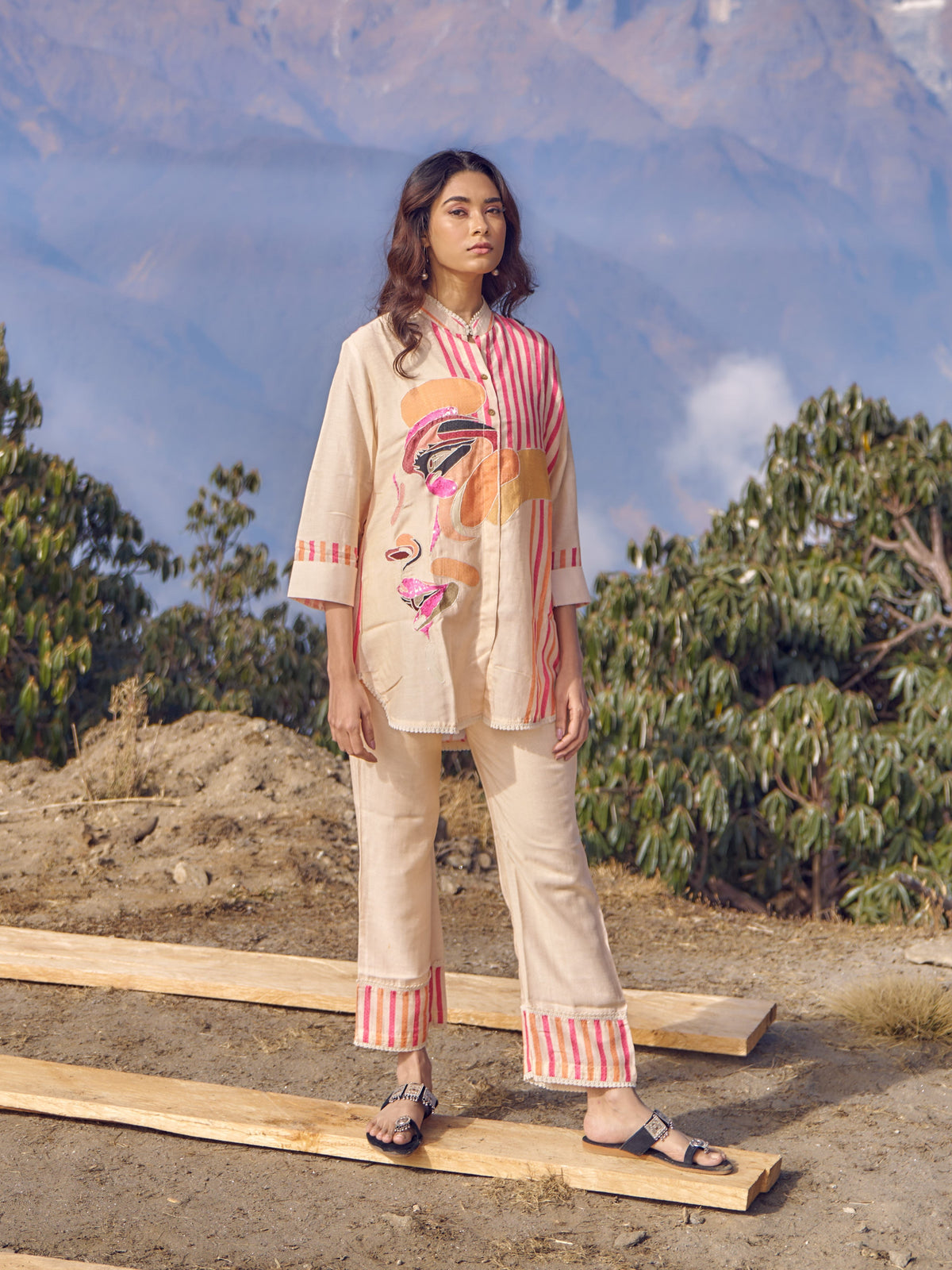 Wespret Tuscan printed co-ord set