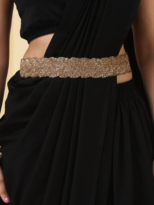 Dhiyona ST Golden Embellished Braided Belt