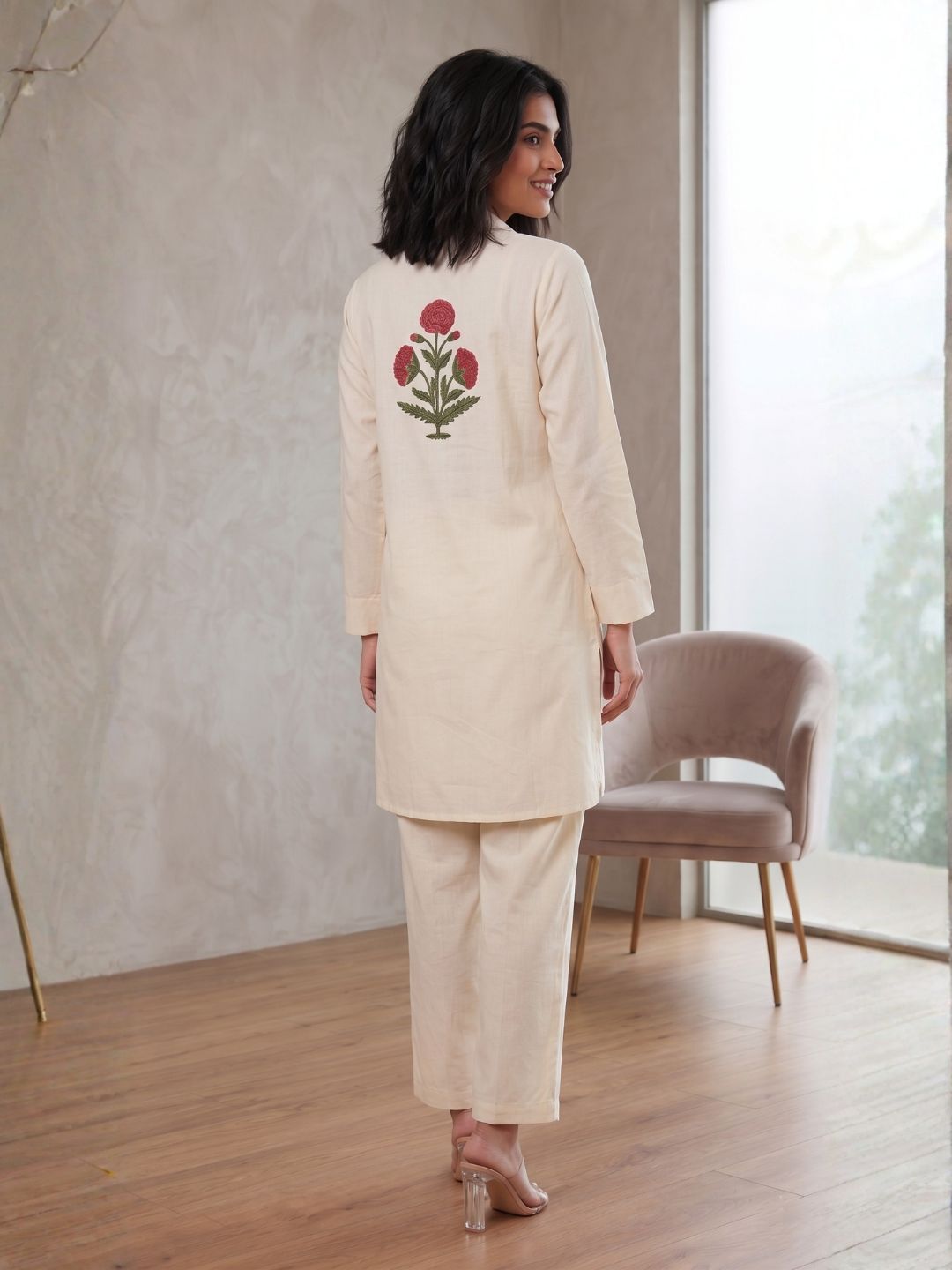 Sarvo daisy cotton co-ord set