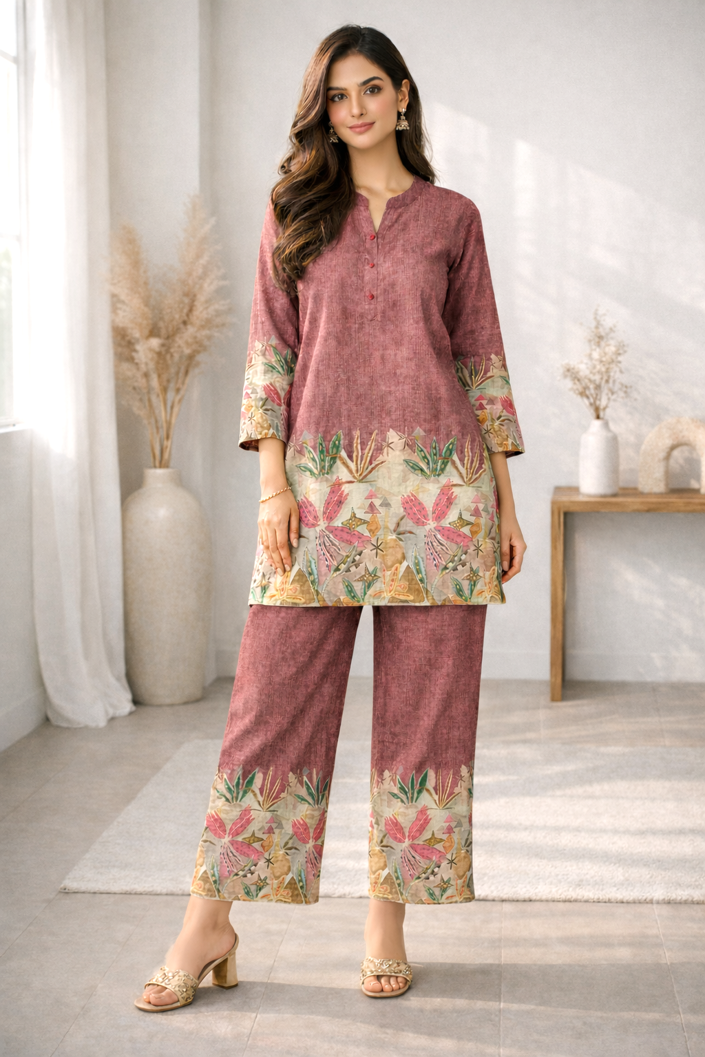 Reet Clay Printed Co-ord Set