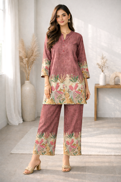 Reet Clay Printed Co-ord Set