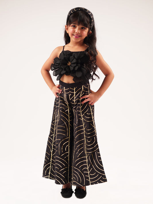 Bollywood Tadka Black Jumpsuit for Girls