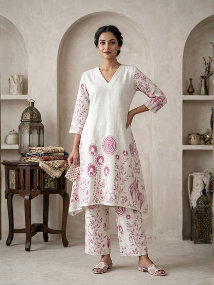 Vanya Plum Cotton co-ord Set