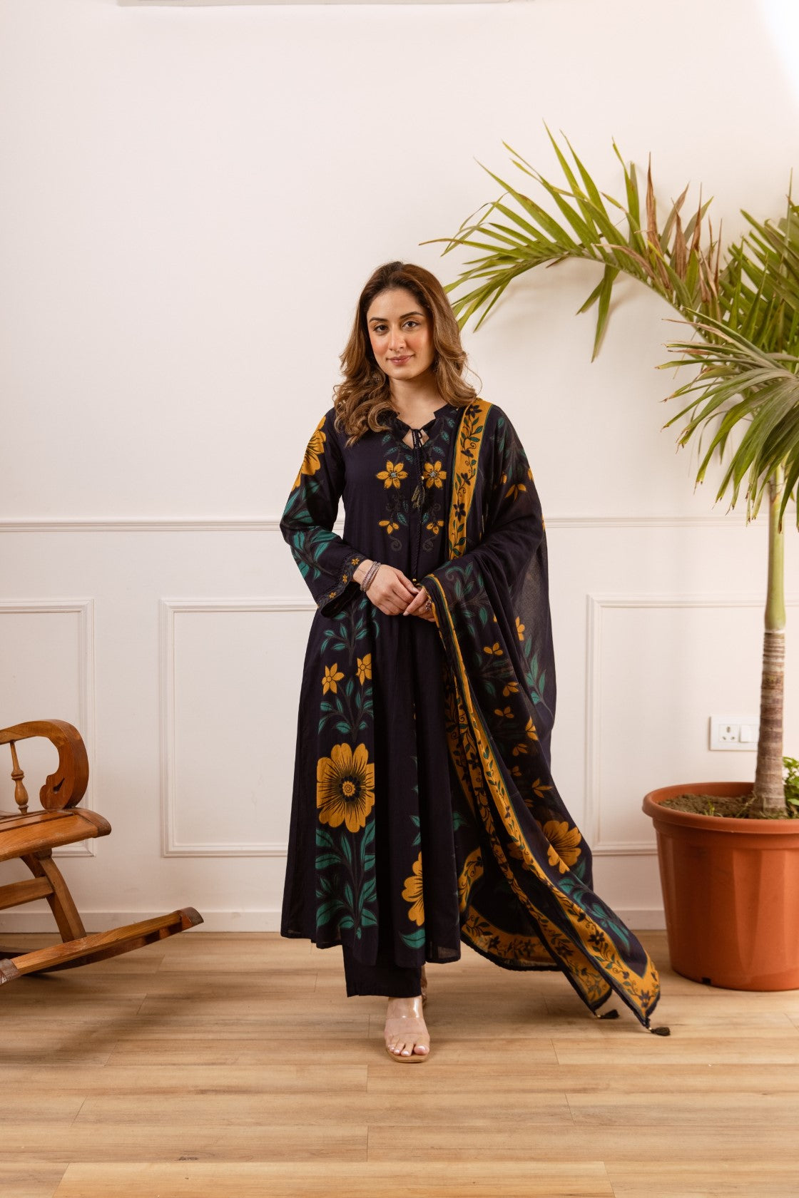 Karen kaloom cotton suit set