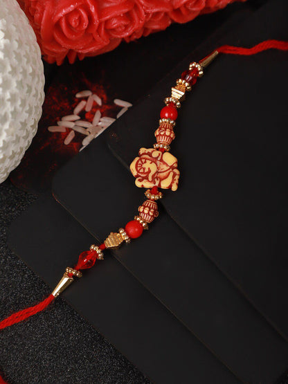 Dhiyona Unisex Beaded Thread Rakhi
