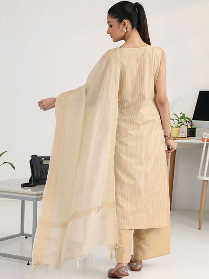 Women Regular Kurta with Palazzos & With Dupatta