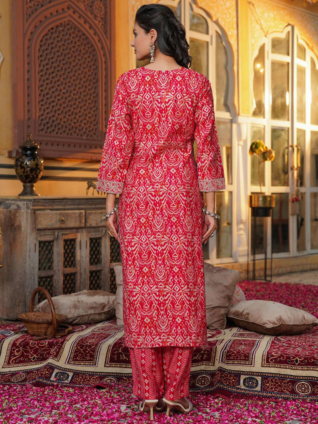 Dhiyona KL Women Ethnic Motifs Printed Kurta with Trousers & Dupatta