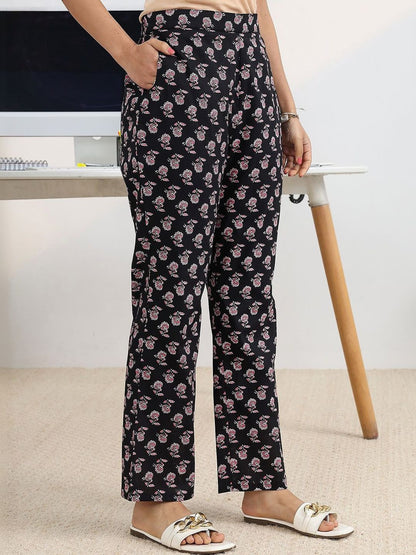 Women Floral Printed Panelled Kurta with Trousers & With Dupatta