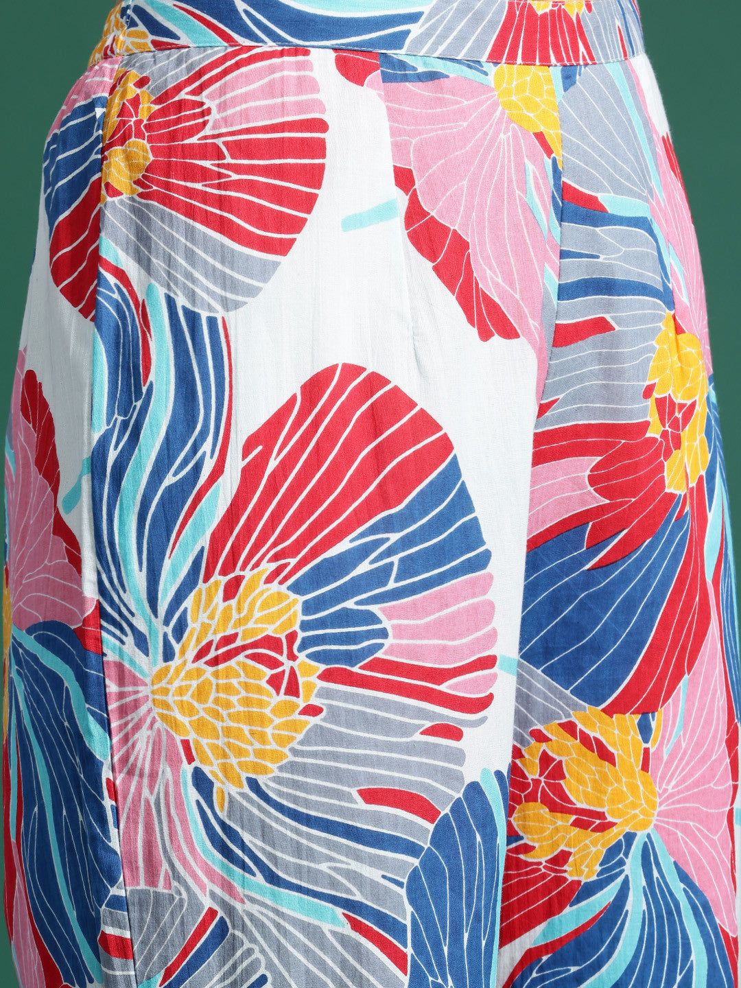 Floral Printed Pure Cotton Kurta with Trousers