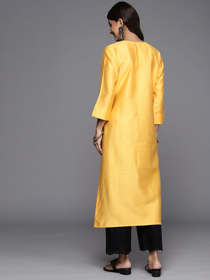 Dhiyona IE Pack Of 2 Solid Straight Liva Kurta