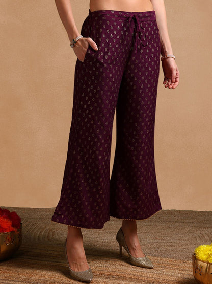 Dhiyona KL Embroidered Empire Gotta Patti Kurta with Palazzos & Dupatta