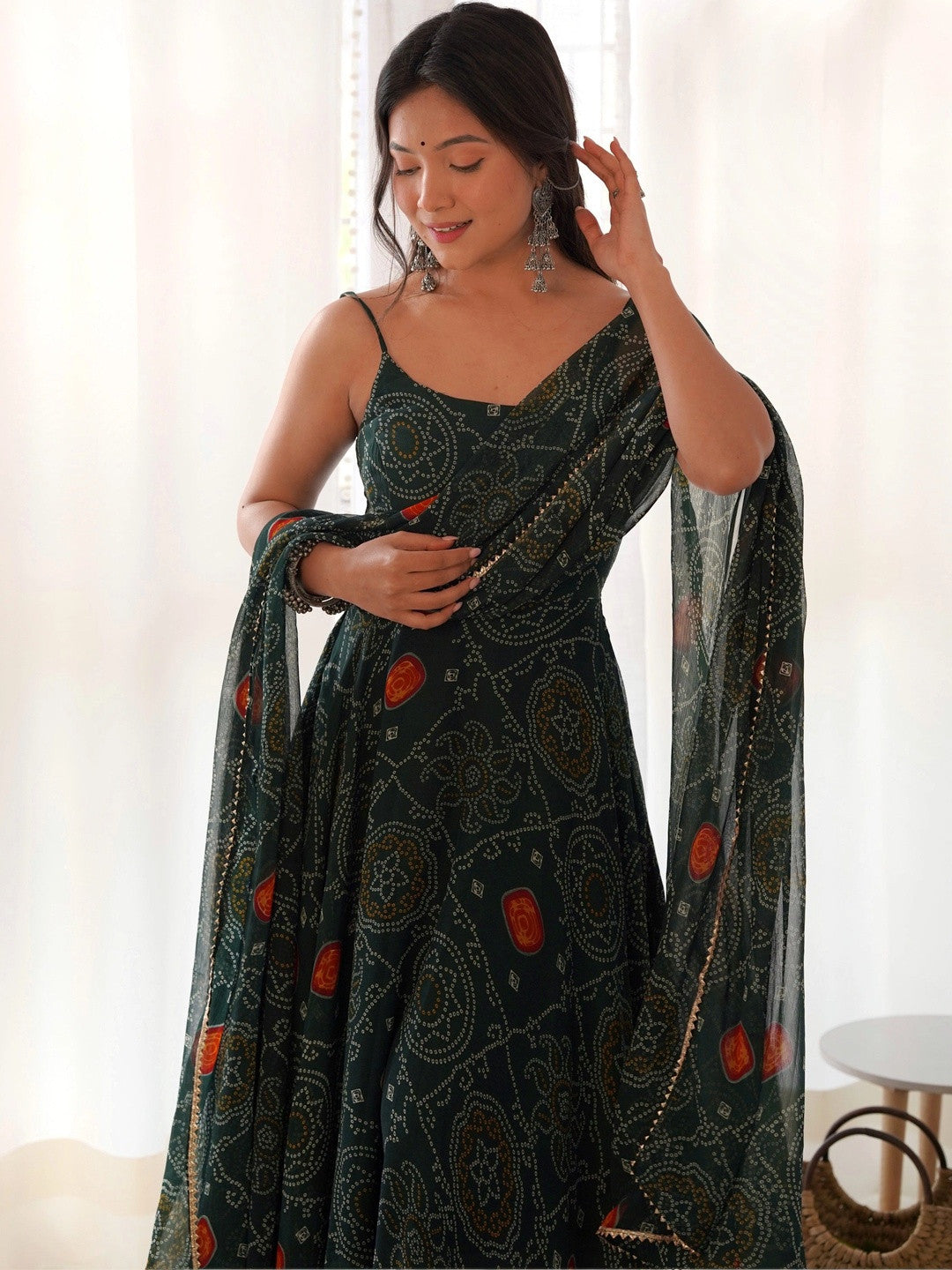 Women Ethnic Motifs Printed Regular Kurta with Palazzos & With Dupatta