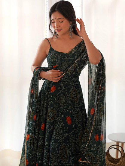 Women Ethnic Motifs Printed Regular Kurta with Palazzos & With Dupatta