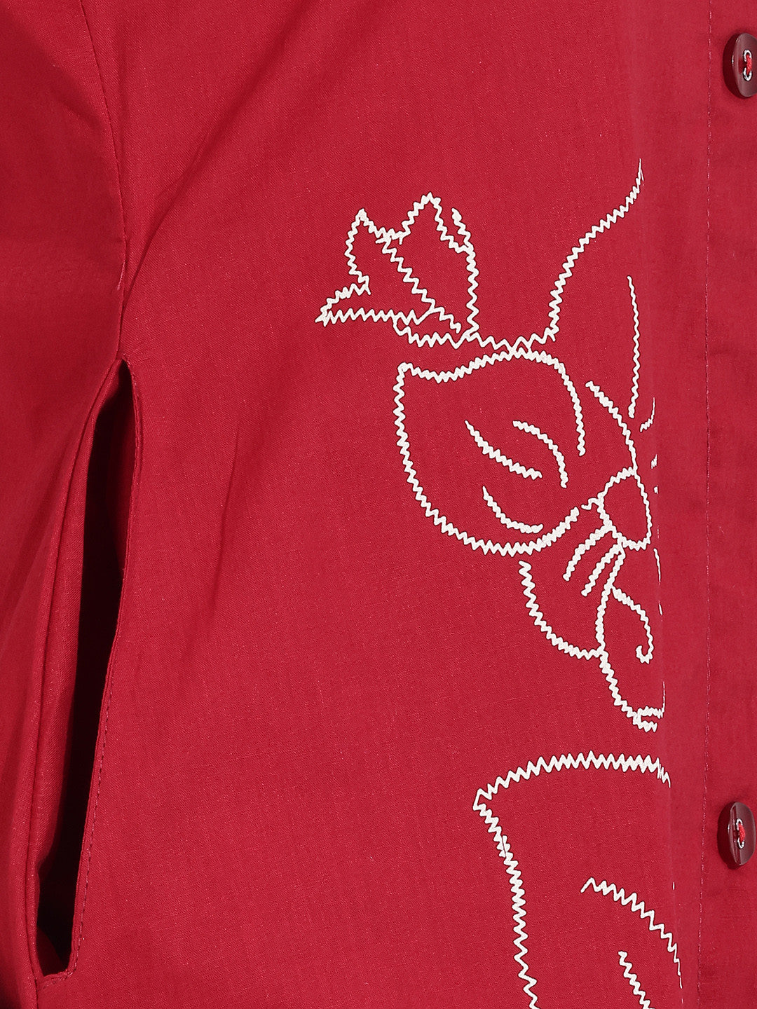 Floral Printed Regular Pure Cotton Kurta with Pyjamas