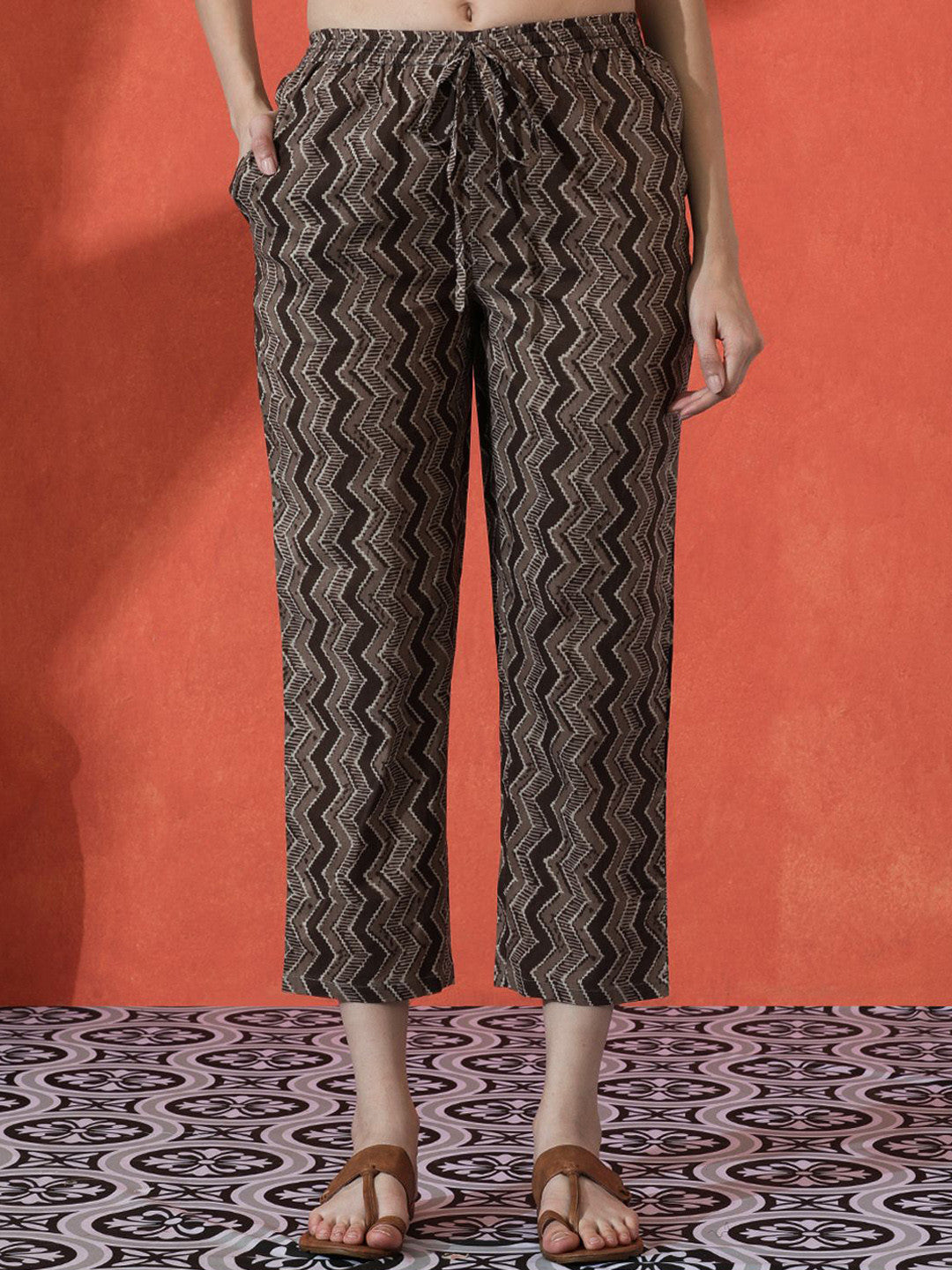 Floral Embroidered Straight Pure Cotton Kurta With Trousers & Dupatta