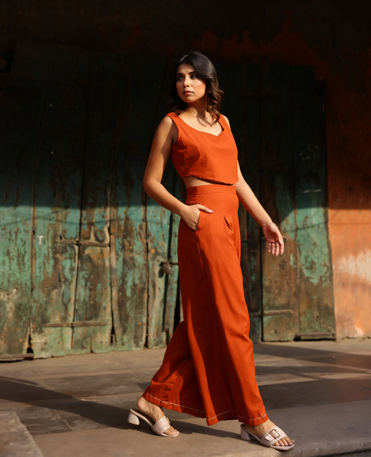 Petal Rust Orange Flex Coord Set