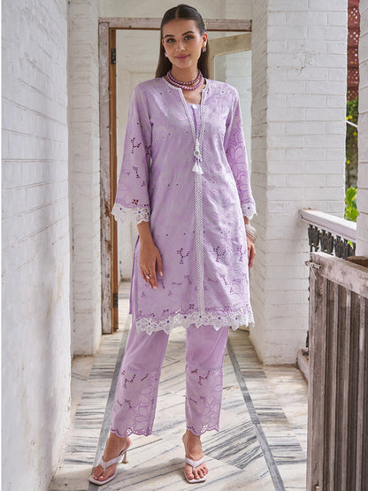 Anumeha Periwinkle Embrodiered Co-ord Set
