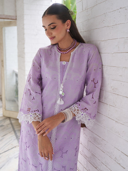 Anumeha Periwinkle Embrodiered Co-ord Set