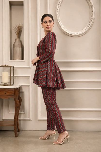 Shanaya Top-Pants & Blazer Set