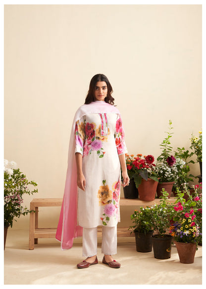 Lisba Rosy Linen Cotton Suit Set