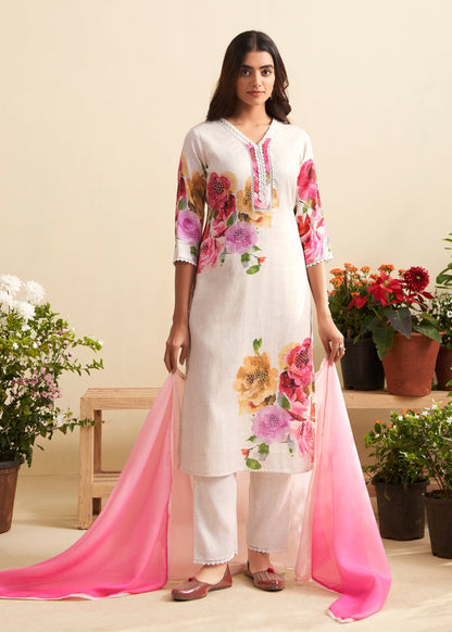 Lisba Rosy Linen Cotton Suit Set