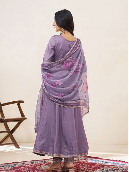 Dhiyona CH Women Floral Printed Kurta with Trousers & Dupatta