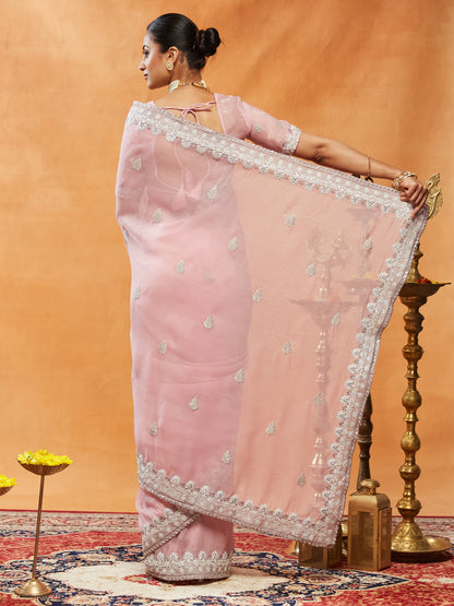 Dhiyona KS Women's Women Embellished Embroidered Saree