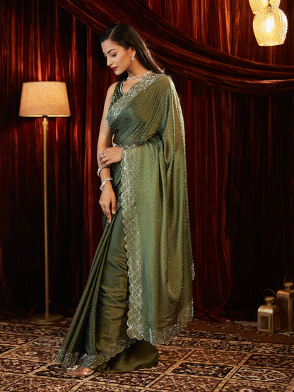 Dhiyona KS Women's Embellished Embroidered Saree