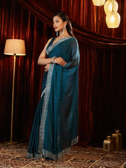 Dhiyona KS Women's Embellished Beads and Stones Saree