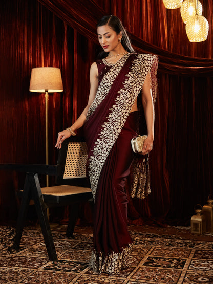 Dhiyona KS Women's Embroidered Saree