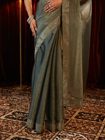 Dhiyona KS Women's Embellished Beads and Stones Saree