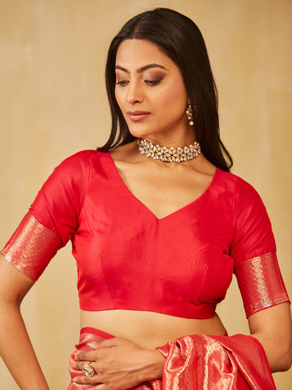 Dhiyona KS Women's Woven Design Zari Banarasi Saree