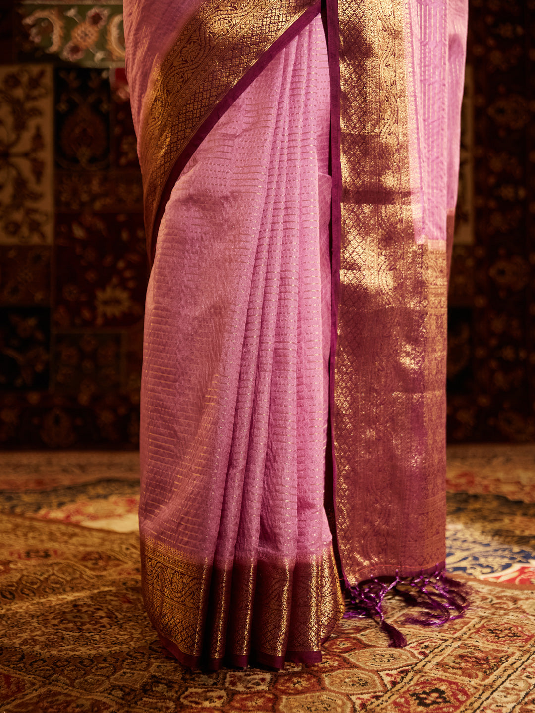 Dhiyona KS Women's Woven Design Art Silk Zari Banarasi Saree