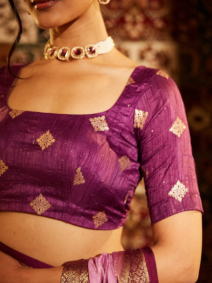 Dhiyona KS Women's Woven Design Art Silk Zari Banarasi Saree