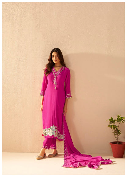 Albeli cameo premium work suit set
