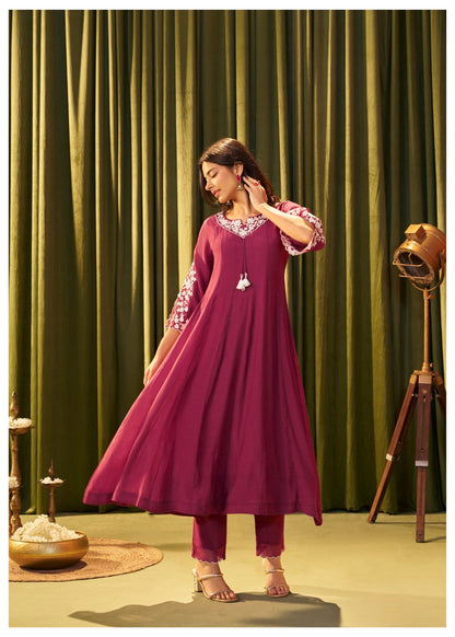 Albeli Sangria Full Work Premium Suit Set
