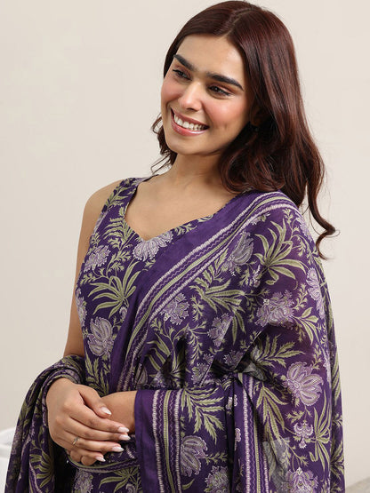 Women Floral Printed Kurta with Trousers & Dupatta