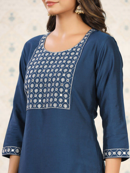 Dhiyona OD  Ethnic Motifs Yoke Design Mirror Work Kurta