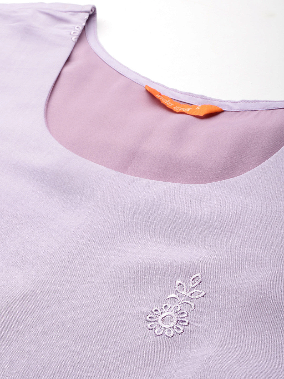 Floral Embroidered Thread Work Kurta with Trousers & Dupatta
