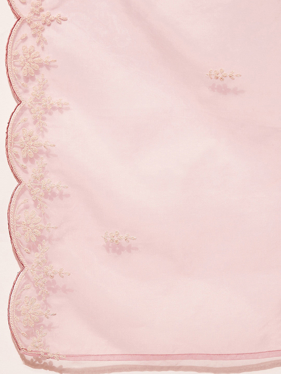 Yoke Design Regular Thread Work Kurta with Trousers & With Dupatta