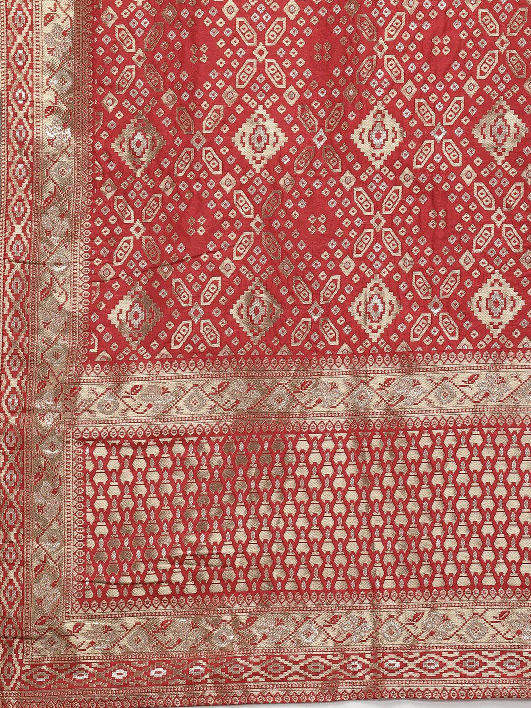 Embroidered Sequinned Kurta with Trousers & Dupatta