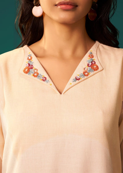 Itrh Melon cotton linen suit set