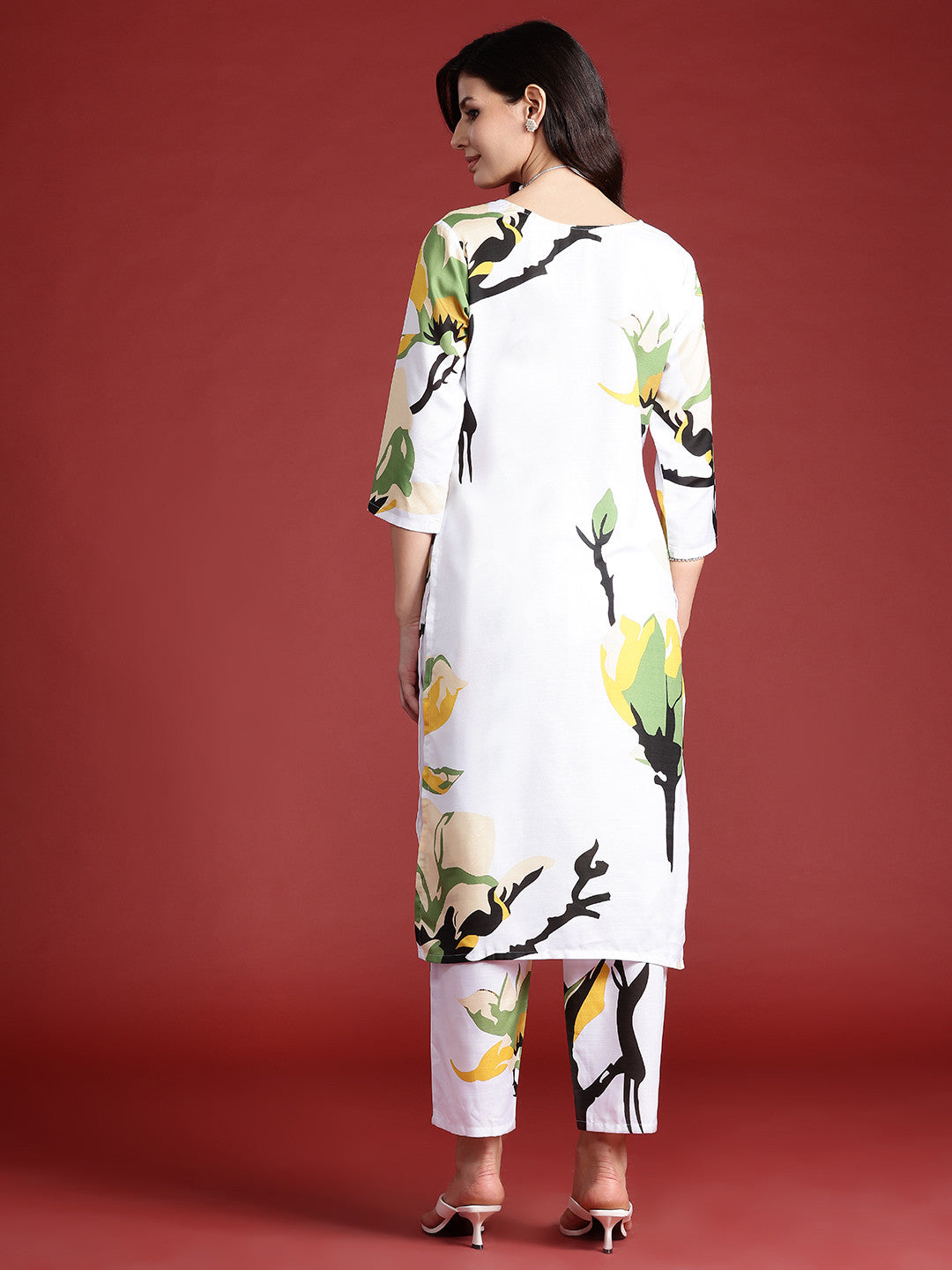 Abstract Printed Kurta with Trousers