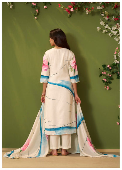 Itrh Roses cotton linen suit set