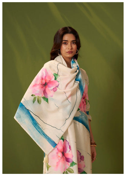 Itrh Roses cotton linen suit set