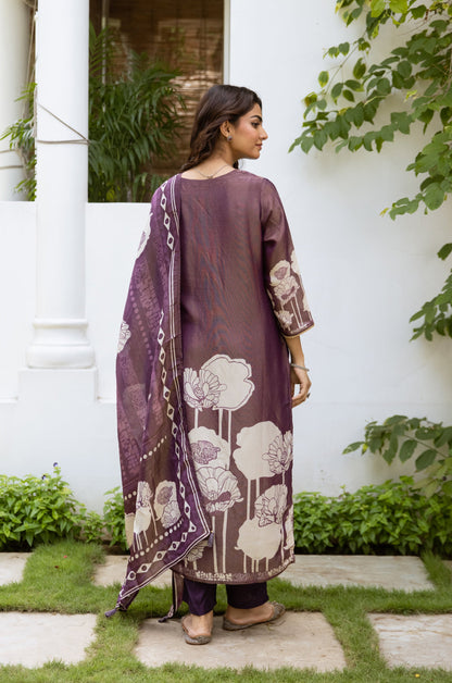 Bakul lily Premium Shimmer Suit set